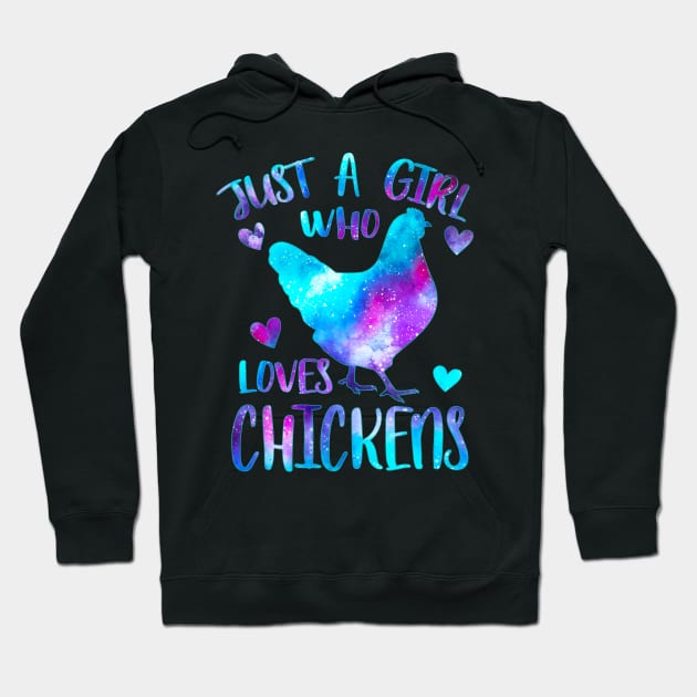 Just a girl who loves chickens Hoodie by PrettyPittieShop